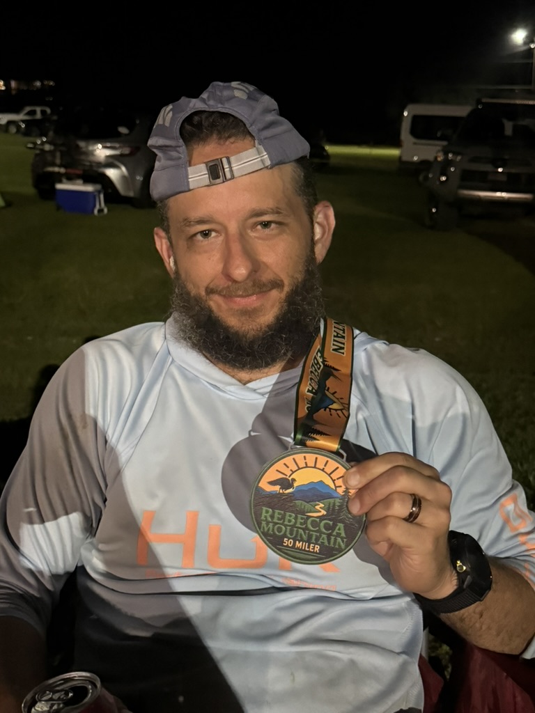 Nick finishing an ultra