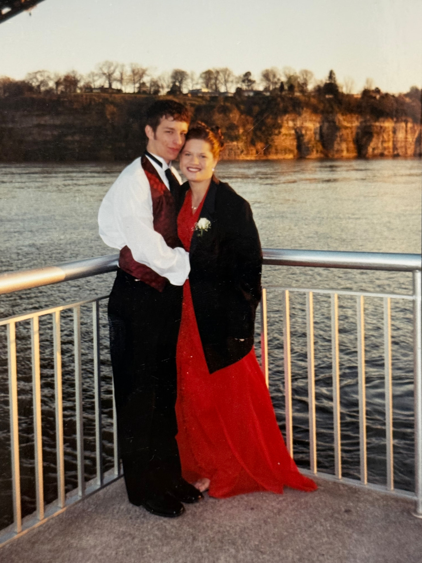 Nick and his wife at prom