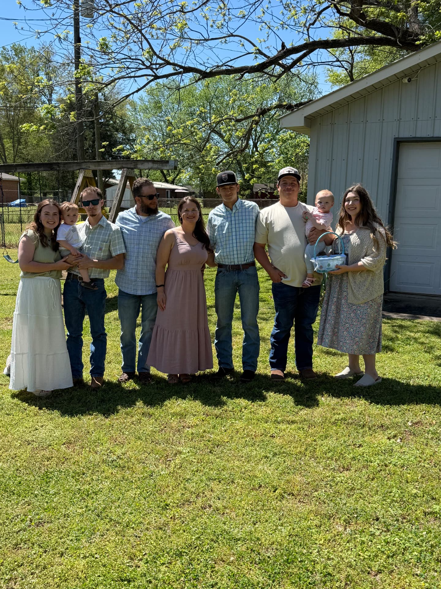 The whole family, Easter 2026